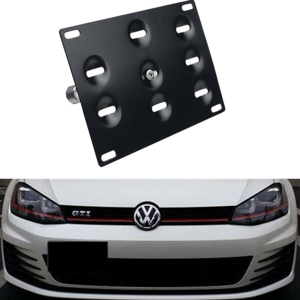 Front No Drill Tow Hook Hole License Plate Bracket Holder Relocator – DEWHEL